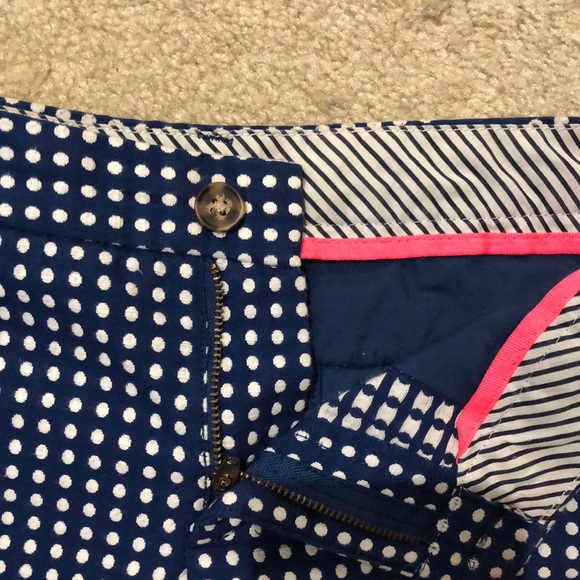Blue and White Polka Dot Shorts - Picture 3 of 6
